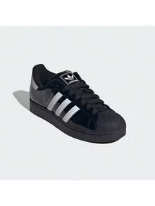 Adidas Originals男鞋女鞋2026全新Superstar II經典貝殼頭低筒板鞋休閒鞋JR7313 - 黑色 - 查看 3