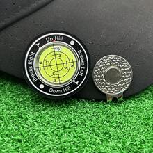 Golf Ball Marker, Slope Reader, Putter Ball Marker, Golf Level Measurement Tool With Magnetic Hat Clip - The First Acrylic Product Includes a Hat Clip. - View 9