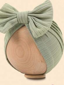 Suitable For Newborn Girls And Boys. Features A Bow Decoration And Is Suitable For Babies Aged 1-12 Months To Wear With Outfits. Made With A Knitted, Hand-Sewn Technique, The Fabric Is Elastic. This Headband Cap Is A Beautiful Headwe - Multicolor - View 13