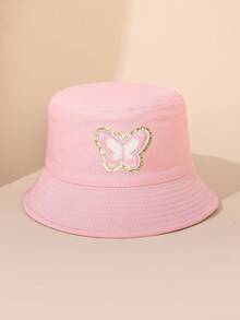 1 chiếc mũ chống nắng trẻ em hình bướm cười, mũ tai bèo cho bé gái và bé trai, mũ chống nắng mùa hè, mũ đi biển unisex - Bươm bướm - Xem 10