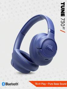 JBL Tune 730BT 无线头戴式耳机，拥有 JBL 纯正低音音效、蓝牙 6.0、可折叠设计、音频线、76 小时超长续航以及 Google 快速配对/Microsoft 快速配对功能。 - 查看 15