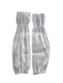 1 Pair New Chinese Style Ice Silk Sun Protection Arm Sleeves, Graceful Arc Design, Suitable For Cycling, Driving, Summer Sun Protection - Multicolor - View 11