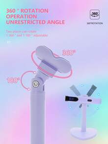 Lámpara portátil de sensor automático para aplicación de uñas, mini lámpara UV para curado de uñas de gel con soporte - Lámpara LED UV portátil de 180mAh y 3W para curado de uñas - Lámpara linterna USB para uñas DIY en el hogar, el mejor regalo para chicas. - Multicolor - Ver 7