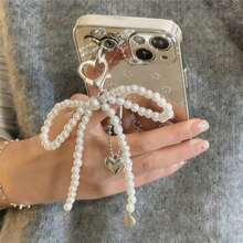 1 dây đeo điện thoại, dây đeo cổ tay đính hạt, dây đeo túi tai nghe, móc khóa xe hơi, mặt dây chuyền hình trái tim trang trí túi điện thoại, mặt dây chuyền máy ảnh, quà tặng ngọt ngào cho phụ nữ và bé gái - Nhiều màu - Xem 5