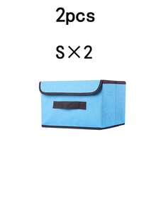 Scatola di stoccaggio pieghevole in tessuto ad alta capacità con coperchio antipolvere, organizer di stoccaggio con specifiche di dimensioni multiple, con maniglia integrata, disponibile in vari eleganti colori Morandi solidi, realizzato in morbido tessuto di lino premium con struttura stabile - Multicolore - Visualizzare 11