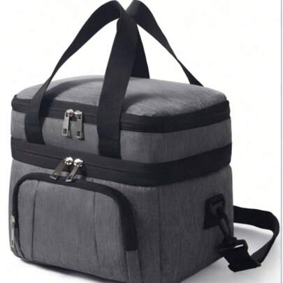 Large Capacity Thick Insulated Lunch Bag | Double-Layer EVA Heat-Pressed Leak-Proof Aluminum Foil Thermal Bag | Reusable Portable Lunch Box Bag Suitable For Work, School, Picnic And Camping | Student Bento Bag