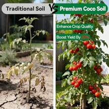 2 Pcs Coco Coir Brick For Plants- 100% Organic Coconut Coir For Garden Soil And Potting Mix Low EC And PH Balance Compressed Coconut Husk Fiber For Seed Starter Soil For Indoor Outdoor Plants - 2pcs - View 4