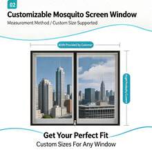 Summer Mosquito-Proof Window Screen, Replaceable DIY Window Screen, Easy And Quick To Install, Fiberglass Window Screen Kit,Mosquito And Insect Repellent, Suitable For Resting And Office Spaces - A - View 4