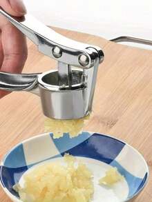 1Pc Heavy Duty Garlic Press, Professional Garlic Crusher And Mincer, Ergonomic Garlic Crush Tool With Easy Squeeze Handle, Kitchen Gadgets, Ginger Press, Vegetable Chopper, Essential Kitchen Accessories, Perfect For Halloween, Thanksgiving, Christmas Cooking. - Multicolor - View 8