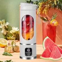 Máy ép trái cây cầm tay USB - Dễ vệ sinh, làm nước ép trái cây, rau củ và sinh tố - Dùng cho gia đình, văn phòng, cắm trại, du lịch và làm quà tặng. Máy làm sinh tố trái cây tươi, thiết yếu để pha đồ uống lạnh, cắm trại, bữa ăn và máy xay trong nhà bếp - Nhiều màu - Xem 16