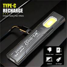 1pc Rechargeable Mini LED Keychain Flashlight, 800 Lumens, Portable Magnetic Pocket Torch Suitable For Work, Camping, Emergency, Automotive Use - 多色 - 查看 7