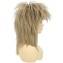 HAIRJOY Synthetic Hair 80s Tina Diva Costume Wig For Women  Blonde Rocker Mullet Wigs Glam Punk Rock Rockstar Cosplay WigY2K Women's Hair Bundle: Wigs, Extensions, Wig Caps & Hair Accessories - A1 - View 6