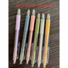 Retractable Utility Knife Pen - Heavy Duty Metal Head Handcraft Cutting Tool With Anti-Slip Silicone Grip, Muted Color Tones - Button-Style Blade, Muted Color Push-Type Pen Knife, Retractable Paper Knife Pen With Ceramic Blade - Hobby Knife - Multicolor - View 11