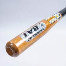 Bate de Béisbol de Madera Natural, 21 Pulgadas, Ligero para Entrenamiento y Defensa Personal, Mango Antideslizante - Color de la madera - Ver 2