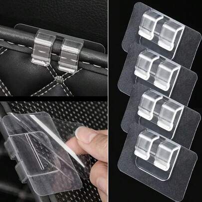 8 Pieces Car Floor Mats Anti-Slip Stickers Foot Pads Fixing Clips Self-Adhesive Carpet Mat Clips Car Interior Accessories Universal Fit Dashboard Protection Non-Slip Grip Pads Home Office Decor Organization
