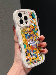 Official Licensed Paul Frank Wave Pattern TPU Material Phone Case, Full Body Protection With Camera Cover, Featuring Monkey, Bear, Giraffe, Dog, Rabbit Cartoon Characters, New Design Compatible With IPhone Xs/Xsmax/Xr/11/12/13/14/15/16/17Pro Max - Multicolor - View 3
