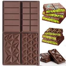 12合1巧克力棒模具，不粘迪拜巧克力棒、库纳法、开心果糖果模具，可拆卸设计，适用于迪拜模具、能量蛋白棒等。 - 彩色 - 查看 15