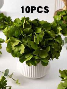 10朵绿色仿真绣球花头，适用于DIY插花、婚礼新娘捧花、婚礼拱门装饰、派对、春夏仿真花装饰、客厅/办公室装饰、餐桌摆饰、毕业/返校装饰、玫瑰、艺术、花束、仿真花、餐桌摆饰、花卉、装饰花卉、装饰性仿真花 - 秋綠 - 查看 13