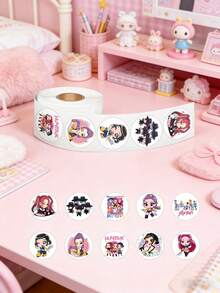 Hasbro 500 miếng dán hình nhóm nhạc nữ K-Pop tóc xoăn thời trang, thích hợp để trang trí sổ lưu niệm, album, văn phòng phẩm, sổ tay, phong bì. Tuyệt vời làm quà tặng lễ Phục sinh, ngày Valentine, năm mới. - Nhiều màu - Xem 3