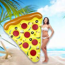 Ins Fashion Pizza Inflatable Float Bed, Swimming Pool Floating Toy, Adult Leisure Floating Raft, Must-Have For Summer Vacation Photo Shoots Prepare - C - View 9
