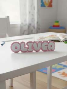 COMMERCIAL LICENSE | Free Standing Nameplate STL File | 3D Print Desk Name Plate | Personalized Name Sign | Digital Download - Multicolor - View 10