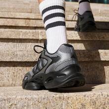 Giày thể thao nam MEGASTRIDE siêu nhẹ, đế dày, kiểu dáng retro, có khả năng giảm sốc. - màu đen - Xem 4
