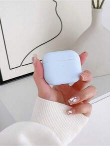 1个超薄0.8毫米可拆卸硅胶蓝牙耳机保护套，兼容所有苹果机型 - 淺藍色 - 查看 4