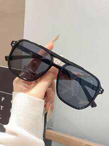 Bộ 2 chiếc kính mắt nam cổ điển, phong cách retro, thích hợp để đeo hàng ngày, đi nghỉ hè, v.v. - Nhiều màu - Xem 10