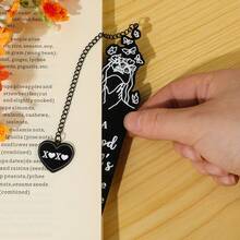 暗黑甜美酷炫好女孩不锈钢书签，趣味书签饰以盛开少女的蝴蝶图案，是送给女性阅读爱好者、爱书人和读书迷的有趣艺术礼物。 - 均碼 - 查看 10