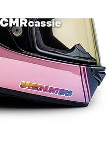 4pcs Speed Hunter Car Stickers - Vinyl Glossy Surface, Geometric/Graphic Car Themed, Self-Adhesive Decals Suitable For Truck Bumper, Rear Window, Windshield Wipers, Door Handles, Motorcycle & Bicycle - Applicable To Plastic, Glass, Metal Surfaces - 4pcs - View 7