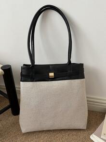 极简时尚水桶包新品上市，优雅手提包，女士单肩包，休闲斜挎包 - 黑色 - 查看 8