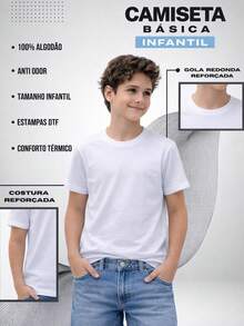 Kids' Soccer T-Shirt, Brazil Cup, Casual, Comfortable, Summer, 100% Cotton, Durable Blouse, Round Neck - màu xanh lá - Xem 3