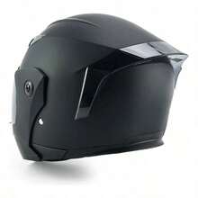 Casco Abatible para Motocicleta Negro Mate, Certificado DOT, Diseño  y Cómodo, Protección Integral, Ideal para Uso Diario y Viajes - A - Ver 7