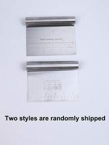 1 Set de Amasadora y Cortador de Masa de Acero Inoxidable, Apto para Cortar Frutos Secos, Tartas, Pasteles y Masa, Incluye Raspador - Plateado - Ver 10