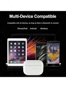 New Air Pro 2 Wireless Bluetooth Headphones With Pop Up Noise Cancellation Earbuds For IPhone IOS Android Compatible With Air Pods Air4 Audifonos Bluetooh TWS Wireless Earphones Light Weight For Smart Phone Tablet - 查看 7