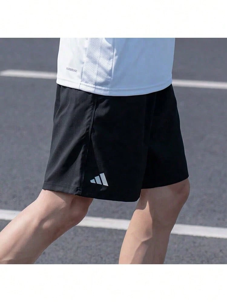 Adidas男款褲子2026夏季新款網球運動訓練健身休閒舒適透氣短褲HR8725 - 黑色 - 查看 1