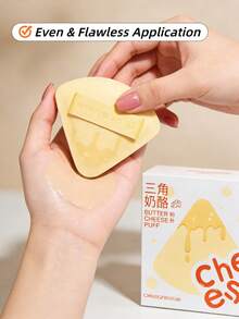 OEIEZ Esponja de Maquiagem Triangular Macia, Puff de Pó para Base, Uso Úmido e Seco, Adequada para Líquido, Creme, Base e Corretivo, Ferramenta de Maquiagem Diária Portátil para Mulheres e Meninas - Multicolorido - Visão 7
