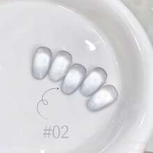 MIANEL GEL Sơn móng tay gel mắt mèo hạt thủy tinh trắng 10ml mùa xuân 2026, sơn móng tay gel mắt mèo pha lê hình bóng đèn trăng trắng, dụng cụ làm móng, nghệ thuật vẽ móng váy cưới trắng, sơn móng tay siêu trắng chuyên dụng cho salon, quà tặng ngày Valentine cho các cô gái. - Nhiều màu - Xem 17
