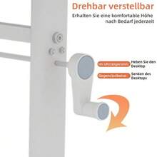 Home Office Desks - White - View 10