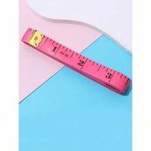1 Roll 60 Inch Plastic Measuring Tape, Modern Household Ruler - Red - View 7