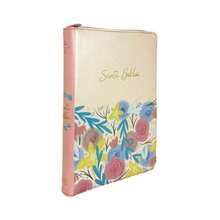 RVR60 Cream Bible With Index And Clasp, Imitation Leather, Hand Size, 12 Points. - Single Book - View 4