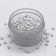 Hạt cườm thủy tinh ngọc trai 2*3mm, hạt nhỏ, thích hợp để tự làm rèm hạt, vòng cổ, vòng tay, nhẫn, tạo nên những món trang sức thanh lịch. - 2*3 hạt gạo ánh ngọc trai, 14 màu - Xem 17