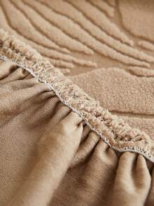 1 bộ bọc ghế sofa co giãn họa tiết lá cây sang trọng, chất liệu polyester chống bụi, chống trượt, dày dặn, kiểu dáng hiện đại Bắc Âu, phù hợp với sofa 1/2/3/4 chỗ ngồi, không bao gồm vỏ gối. - Màu Khaki - Xem 9