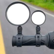 2pcs Universal Bike Rearview Mirrors, 360° Adjustable Wide-Angle Convex Mirror, HD Clear Lens, Fits Mountain/Road/Electric Bikes, Safety Cycling Accessories - Universal Bicycle Rearview Mirror - View 9