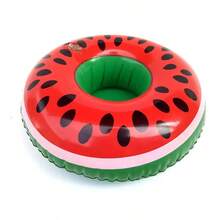 1 pieza Flotador inflable de sandía para adultos - Accesorio divertido para deportes acuáticos, hecho de material PVC, adecuado para actividades acuáticas de verano y fiestas de natación - Multicolor - Ver 8