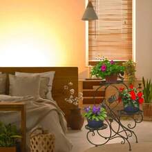 HLC 3-Tier Classic Plant Stand with Modern S Design Bronze - Bronce - Ver 7