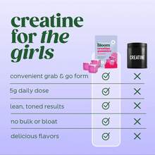 Bloom Nutrition Creatine Gummies -  Energy, Cognitive Health & Post-Workout Muscle Recovery Promotes & Muscle Improves - Creatine For Women - Tăng cường sức mạnh quả mọng - Xem 6