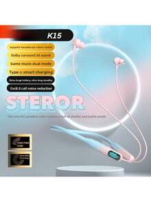 Unisex Solid Hue Ergonomic Neck-Fitting Flexible TPU Wireless Neckband Headphones With KTV Ear Return Dual Connection HiFi Audio Long Standby Low Latency Gaming Sports Travel New Year Valentine's Day  Independence Day Holiday - Xem 3