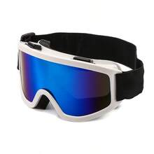 1pc Adult Outdoor Sports Ski Goggles, Motorcycle Riding Glasses, Snowmobile Eyewear - Multicolor - View 10