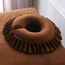 1个毛绒U型枕，按摩面枕，可拆卸可水洗，适用于美容院 - 彩色 - 查看 8